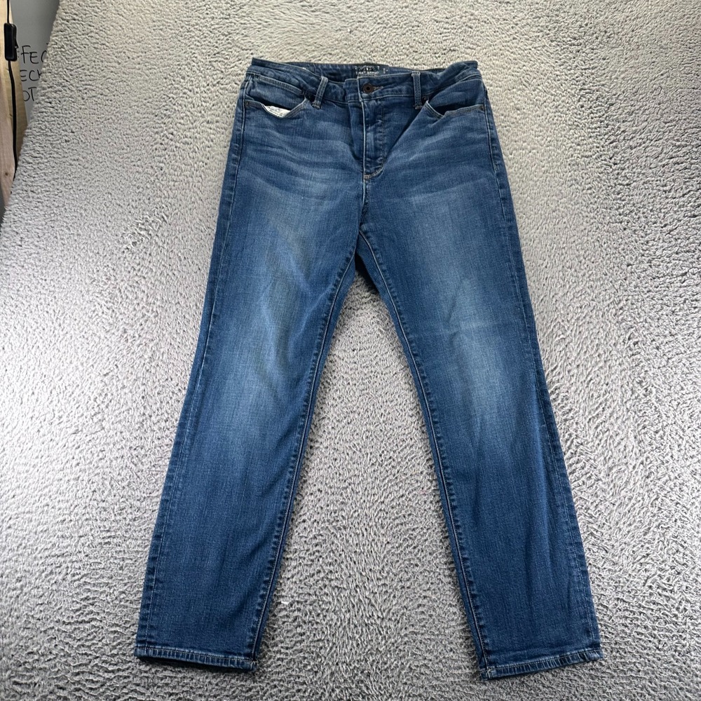 Lucky Brand Hyden Jeans Women 10 Blue Cotton Denim Skinny Faded Stretch Workwear